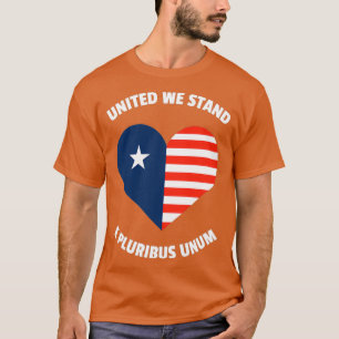 Camiseta Unidos nos ponemos de pie e Pluribus Unum
