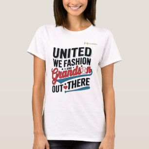 Camiseta Unidos Nosotros Moda Estrellas Y Barras