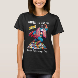 Camiseta Unidos para terminar el Día Mundial de la Tubercul