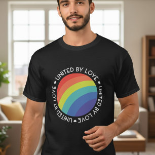 Camiseta Unidos Por Amor Orgullo Lgbt Gay Lesbiana Arcoíris