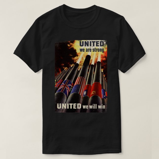 Camiseta Unidos Somos Fuerte Campaña Mundial II (Diseño del anverso)