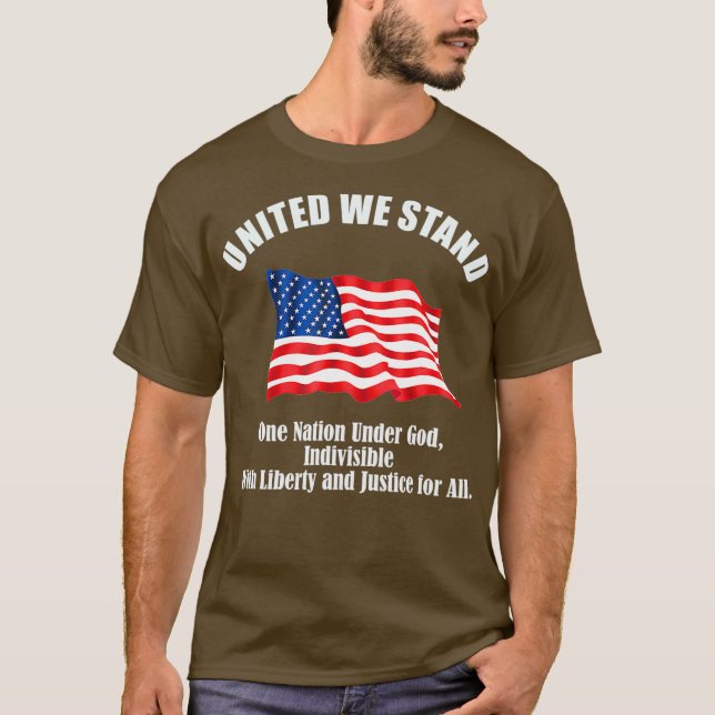 Camiseta Unidos, una nación bajo Dios (Anverso)