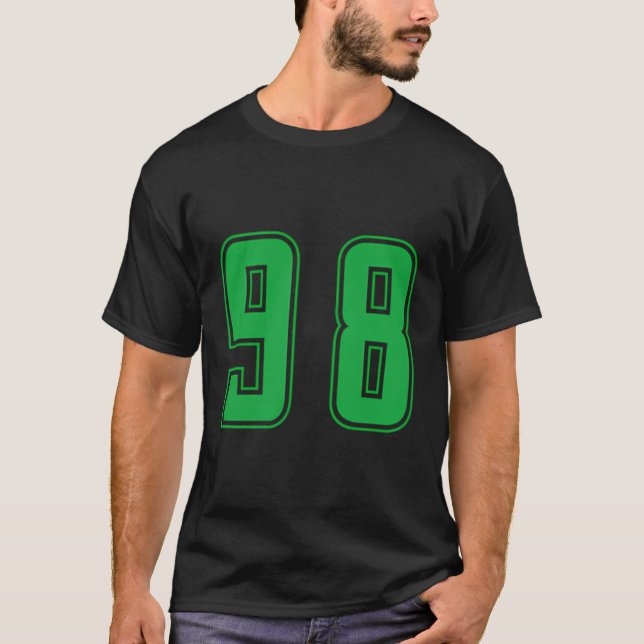 Camiseta Unifor de deportes número 98 para equipos junior (Anverso)