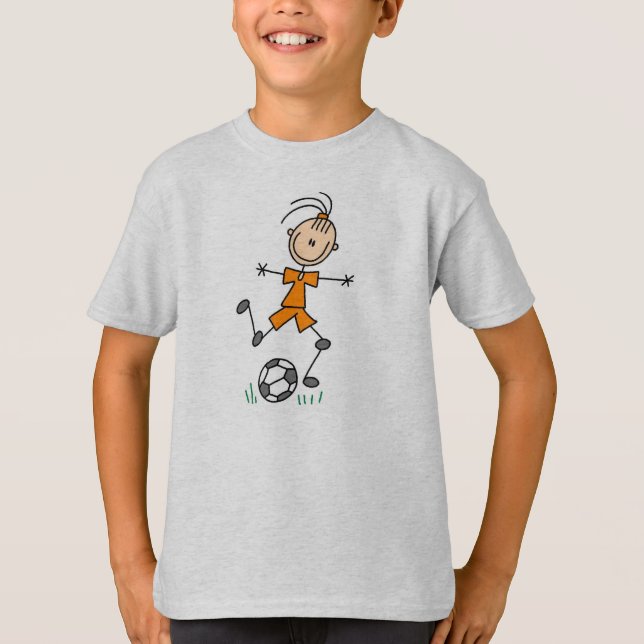 Camiseta Uniforme anaranjado del fútbol del chica (Anverso)