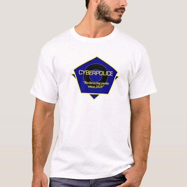 Camiseta Uniforme cibernético del funcionario de la policía (Anverso)