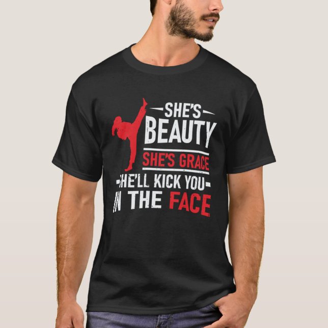 Camiseta Uniforme clásico de karate para combinar con panta (Anverso)