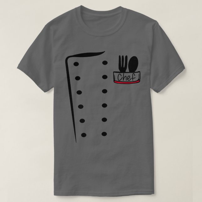 Camiseta uniforme de chef disfraz de cocinero divertido 49 (Diseño del anverso)