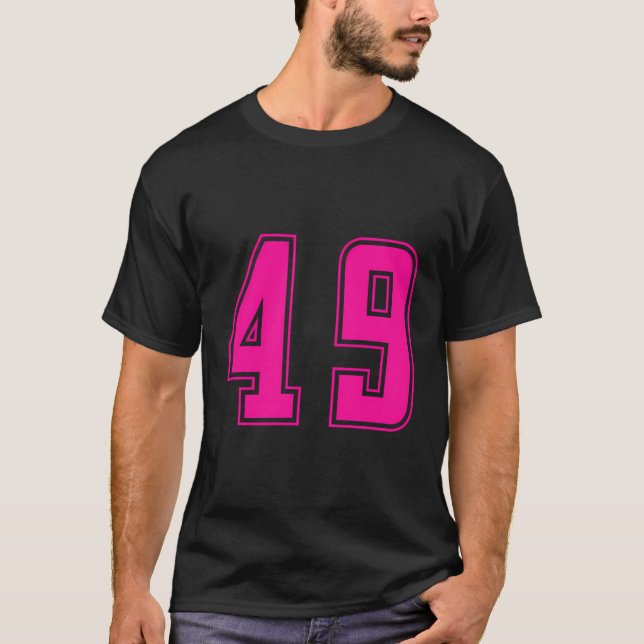 Camiseta Uniforme de deportes de nivel inferior número 49 (Anverso)