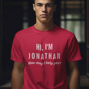 Camiseta uniforme de personal con nombre