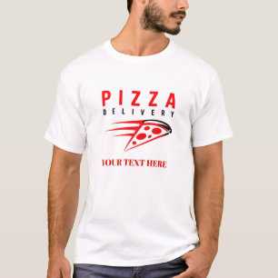 Camiseta 🍕 Uniforme de Personal de Entrega de Pizzería 🍕