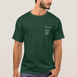 Camiseta Uniforme de personal empresarial verde bosque prof