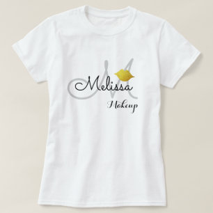 Camiseta uniforme de salón de maquillaje (o para uso person