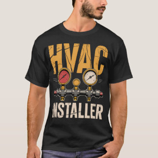 Camiseta Uniforme de técnico instalador de HVAC Calefacción