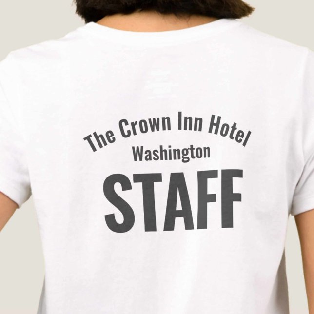 Camiseta uniforme del personal del hotel (Subido por el creador)