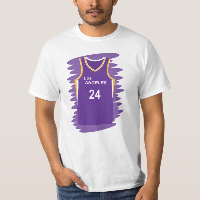 Camiseta Uniforme número 24 de Los Ángeles Sparks (Anverso)