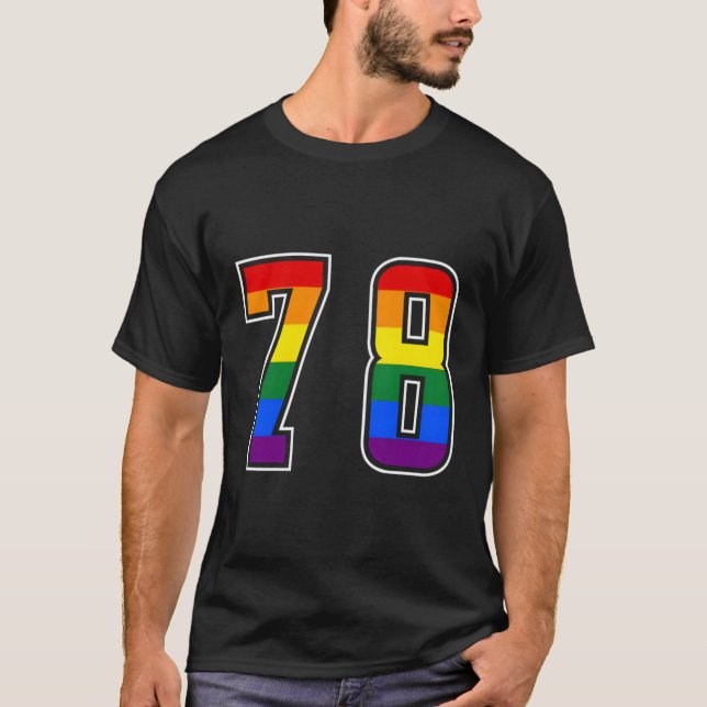 Camiseta Uniforme número 78 de arcoiris junior numerado (Anverso)