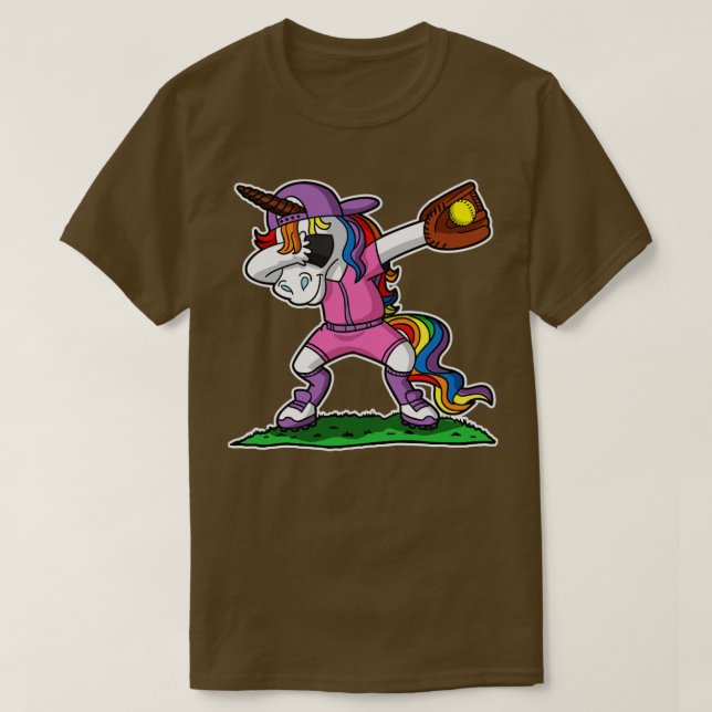 Camiseta Uniforme rosa de deportes de Unicornio (Diseño del anverso)