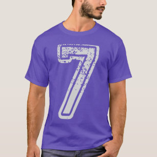 Camiseta Uniformes de equipo Número 7 Siete Deportes escola