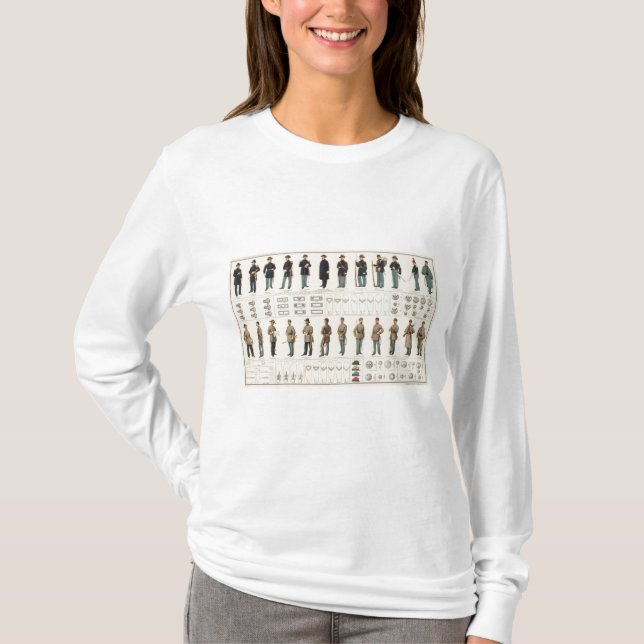 Camiseta Uniformes, los E.E.U.U., ejércitos del CS (Anverso)