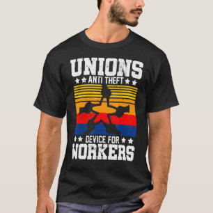 Camiseta Unión Anti-robo para hombres Feliz Día del Trabajo