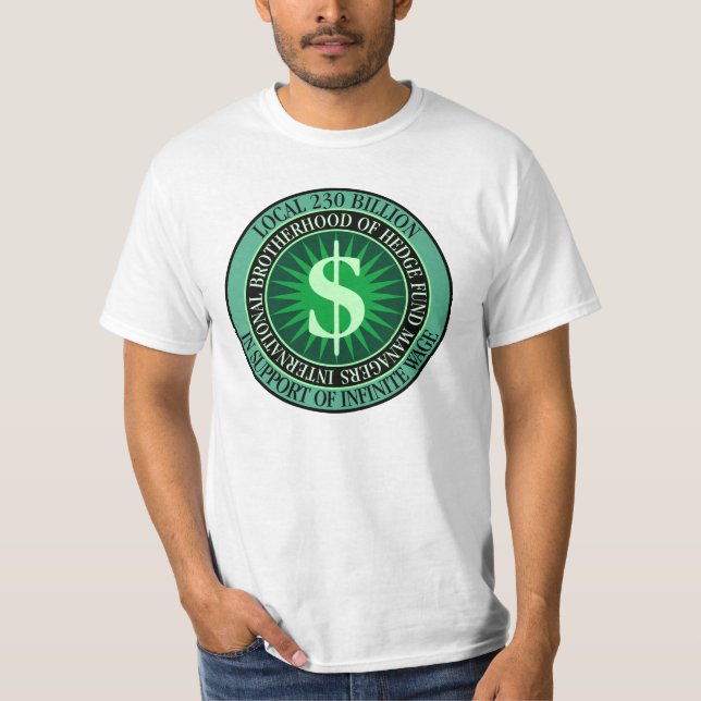 Camiseta Unión de los encargados de fondo de cobertura (Anverso)