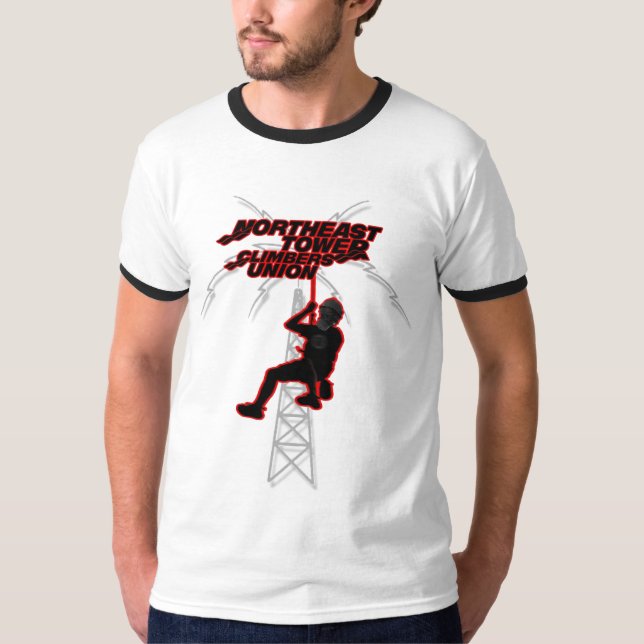 Camiseta unión de nordeste de los escaladores de la torre (Anverso)