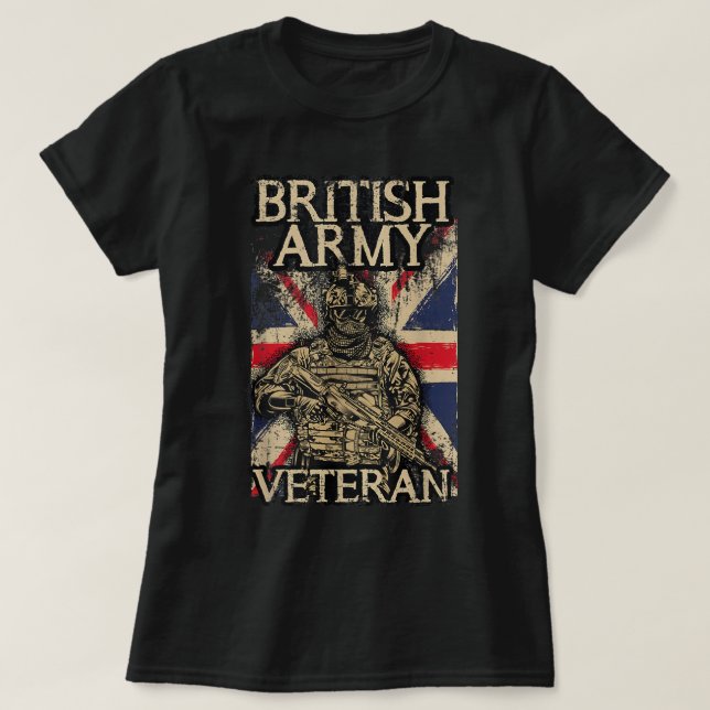 Camiseta Unión de veteranos soldados del ejército británico (Diseño del anverso)