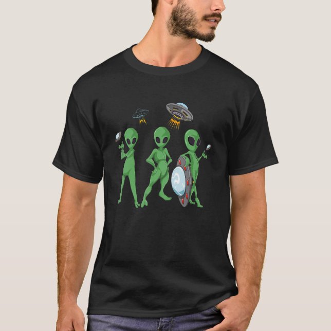 Camiseta Unión Extraterrestre Para Believer Alien Abducción (Anverso)