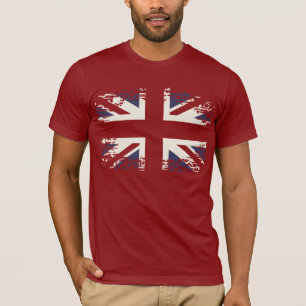 Camiseta Union Jack (bandera BRITÁNICA), estilo del grunge