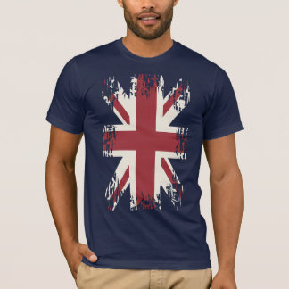 Camiseta Union Jack (bandera BRITÁNICA), estilo del grunge