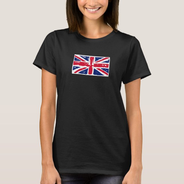 Camiseta UNION JACK BRITIAN FLAG STAMP GRAPHIC Premium (Anverso)