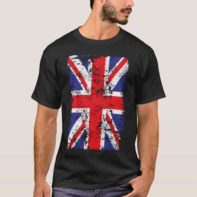 Camiseta Union Jack British Flag Great Britain Novelty fami (Anverso)