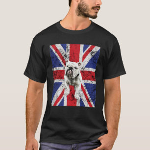 Camiseta Union Jack Bulldog Inglaterra Reino Unido Británic