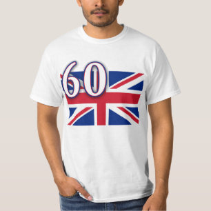 Camiseta Union Jack con 60 para el jubileo de diamante