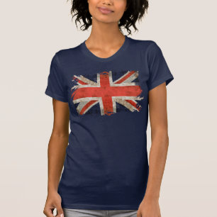 Camiseta Union Jack destrozado envejecido