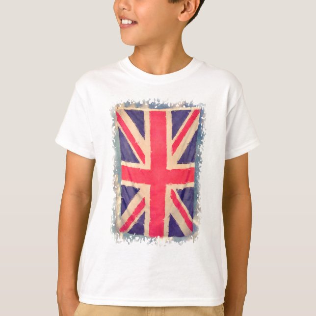 Camiseta UNION JACK FLAG grunge (Anverso)
