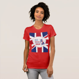 Camiseta UNION JACK Gran Bretaña siempre Gran BREXIT Rojo