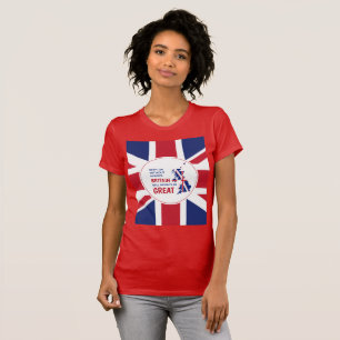 Camiseta UNION JACK Gran Bretaña siempre Gran BREXIT Rojo
