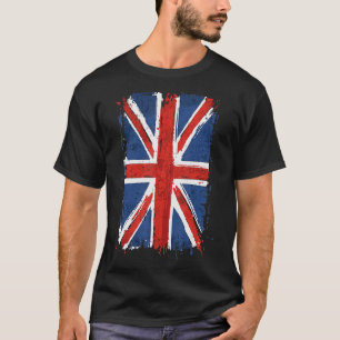 Camiseta Unión Jack Reino Unido Tee Bandera Británica Gran 