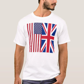Camiseta Union Jack y banderas de los Estados Unidos de