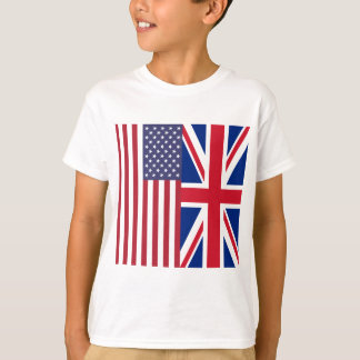 Camiseta Union Jack y banderas de los Estados Unidos de