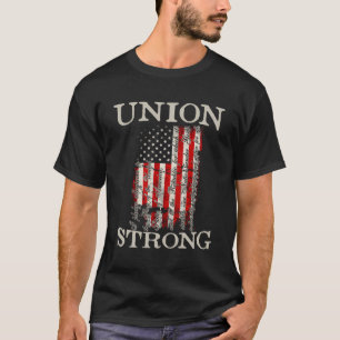 Camiseta Unión Laborista Mancha Larga La Bandera Americana