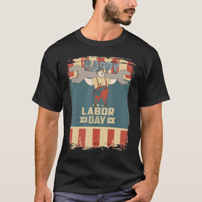 Camiseta Union Member Skilled Car Mechanic Happy Union Labo (Anverso)