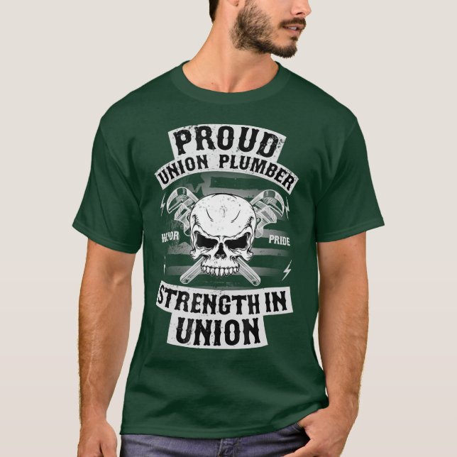 Camiseta Union Plumber Union Pride Pipefitter T (Anverso)