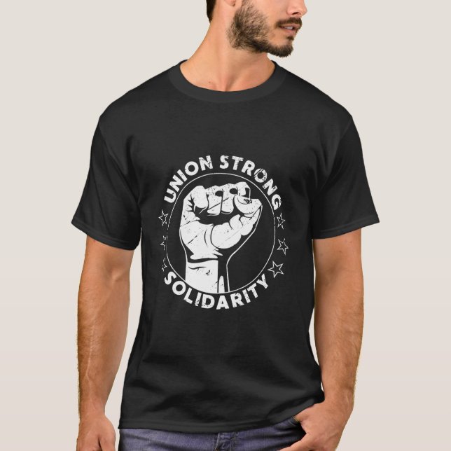 Camiseta Unión Solidaria Primero Trabajadores Derechos Unió (Anverso)