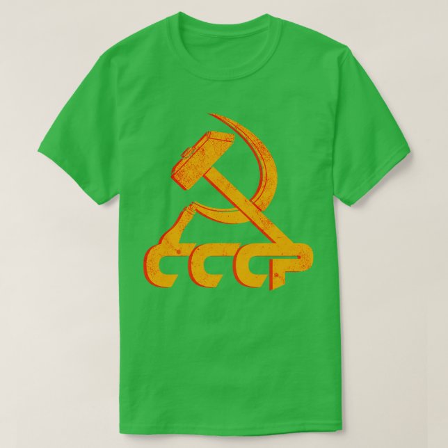 Camiseta Unión Soviética CCCP USSR Comunismo Hammer Sickle1 (Diseño del anverso)