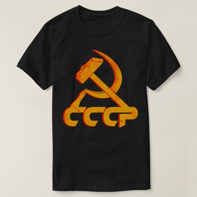 Camiseta Unión Soviética CCCP USSR Comunismo Hammer Sickle1 (Diseño del anverso)