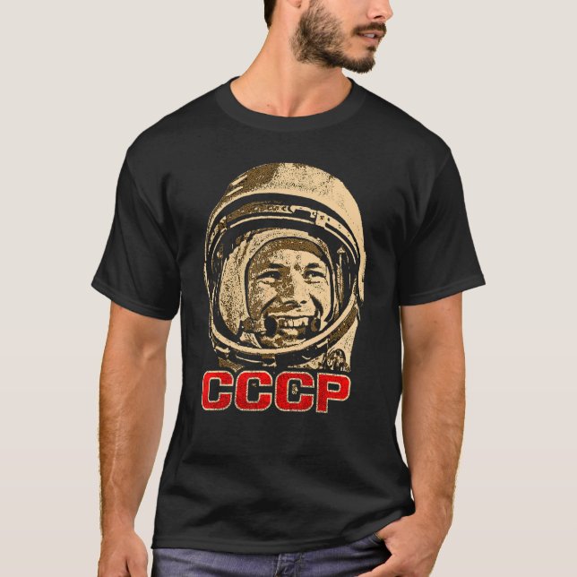 Camiseta Unión Soviética del Astronauta Astronauta Yuri Gag (Anverso)