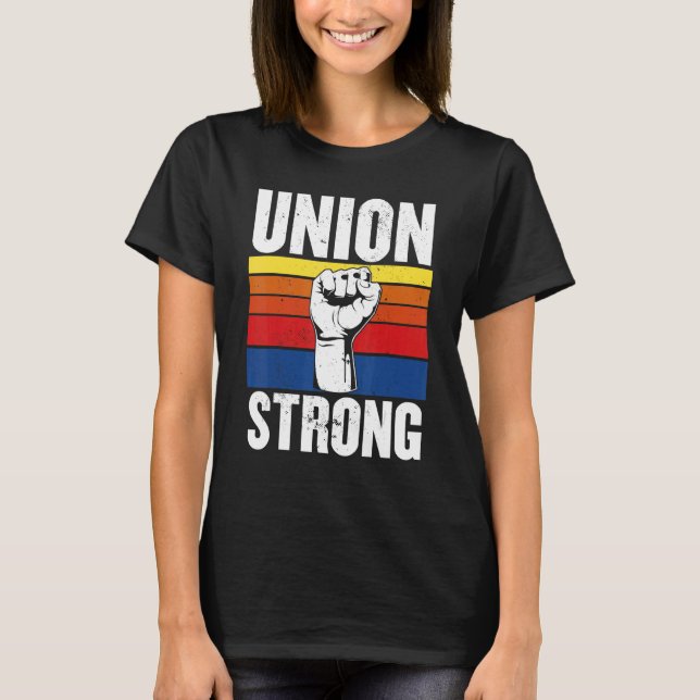 Camiseta Union Strong Labor day  for womenmen Labor day par (Anverso)