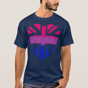 Camiseta Unión Tercera Cultura Corazón Rosa Azul Púrpura